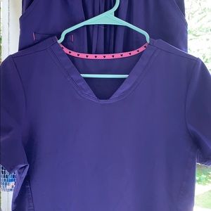Heartsoul purple scrub set.  Size small